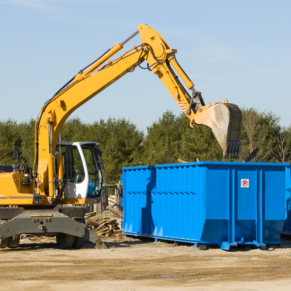 are there any restrictions on where a residential dumpster can be placed in Ivanhoe CA